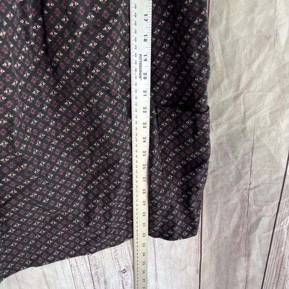 Vintage No Boundaries 90s Black and Pink Patterned Shift Dress Medium - Picture 4 of 8